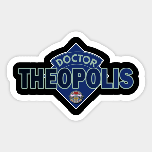 Doctor Theopolis - Buck Rogers in the 25th Century - Doctor Who Style Logo Sticker